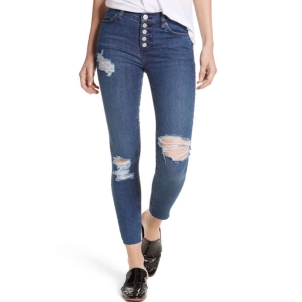 Free People Reagan Ripped Jeans